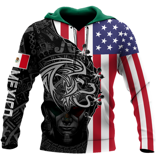 Mexico- US 3D All Over Printed Shirts For Men and Women