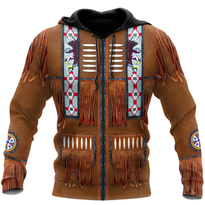 Cowboy Jacket No1 Cosplay 3D Over Printed Unisex Deluxe Hoodie ML