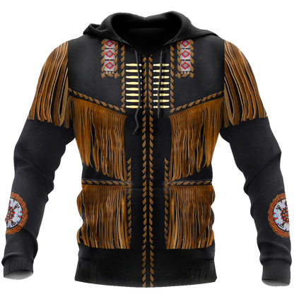 Cowboy Jacket No3 Cosplay 3D Over Printed Unisex Deluxe Hoodie