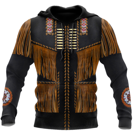 Cowboy Jacket No3 Cosplay 3D Over Printed Unisex Deluxe Hoodie