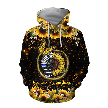 3D All Over Print You Are My Sunshine Hoodie HHT28082005