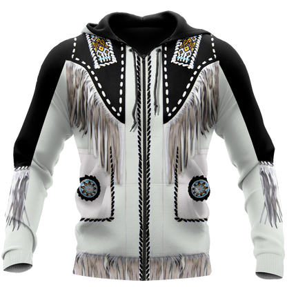 Cowboy Jacket No4 Cosplay 3D Over Printed Unisex Deluxe Hoodie ML