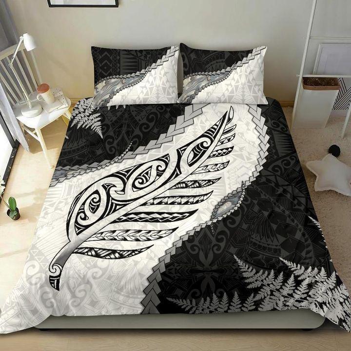 Paua Shell Maori Silver Fern 3D All Over Printed Bedding Set