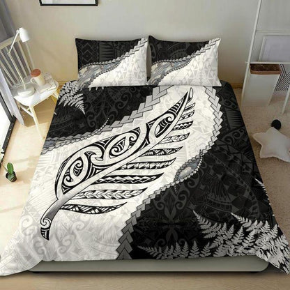 Paua Shell Maori Silver Fern 3D All Over Printed Bedding Set