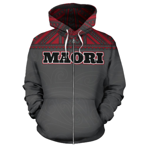 Maori All Over Zip-Up Hoodie - BN04 - Amaze Style™-Apparel