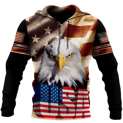Eagle USA Flag 3D All Over Printed Shirts For Men & Women - Amaze Style™-Apparel