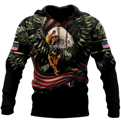 Eagle US Grumpy Veteran 3D shirts for men and women Proud Military