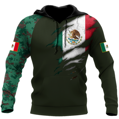 Mexico Coat Of Arm 3D All Over Printed Shirts DQB10142002