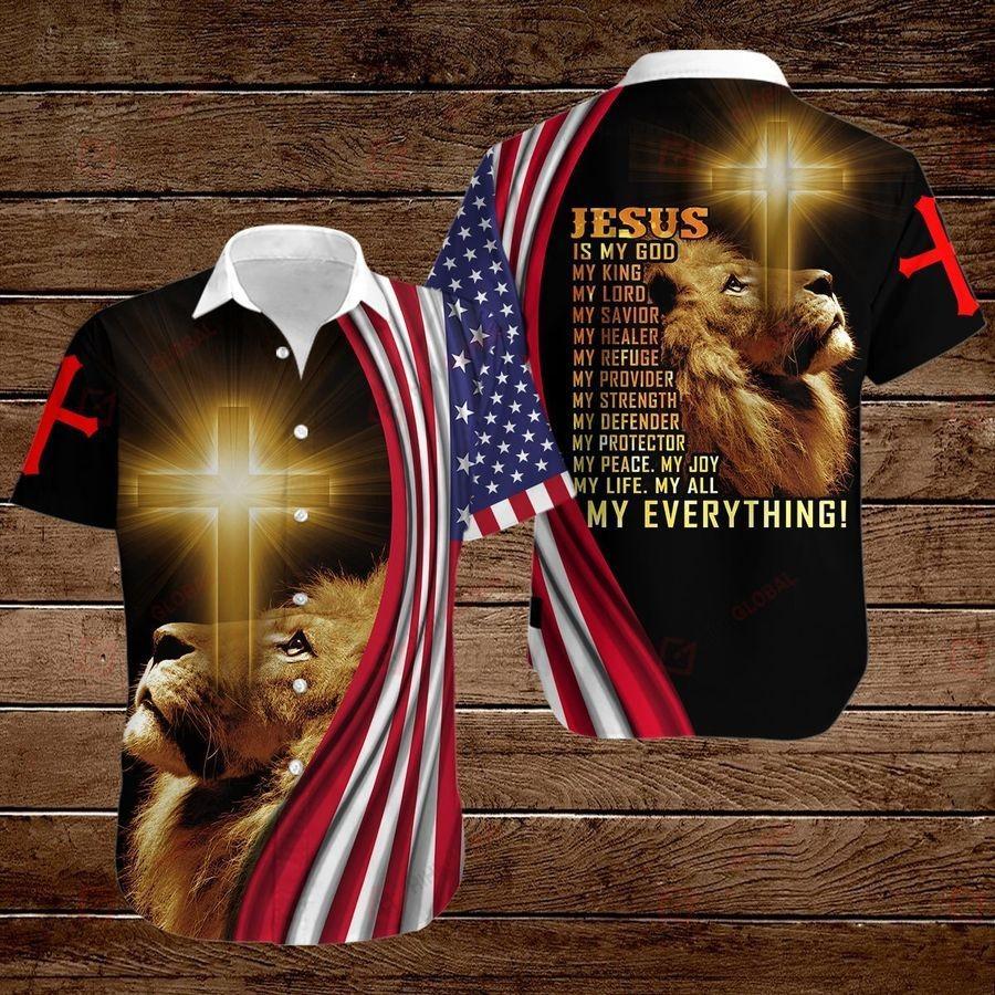 Jesus Is My Everything American Flag 3D All Over Printed Shirts For Men and Women TA07272001S1