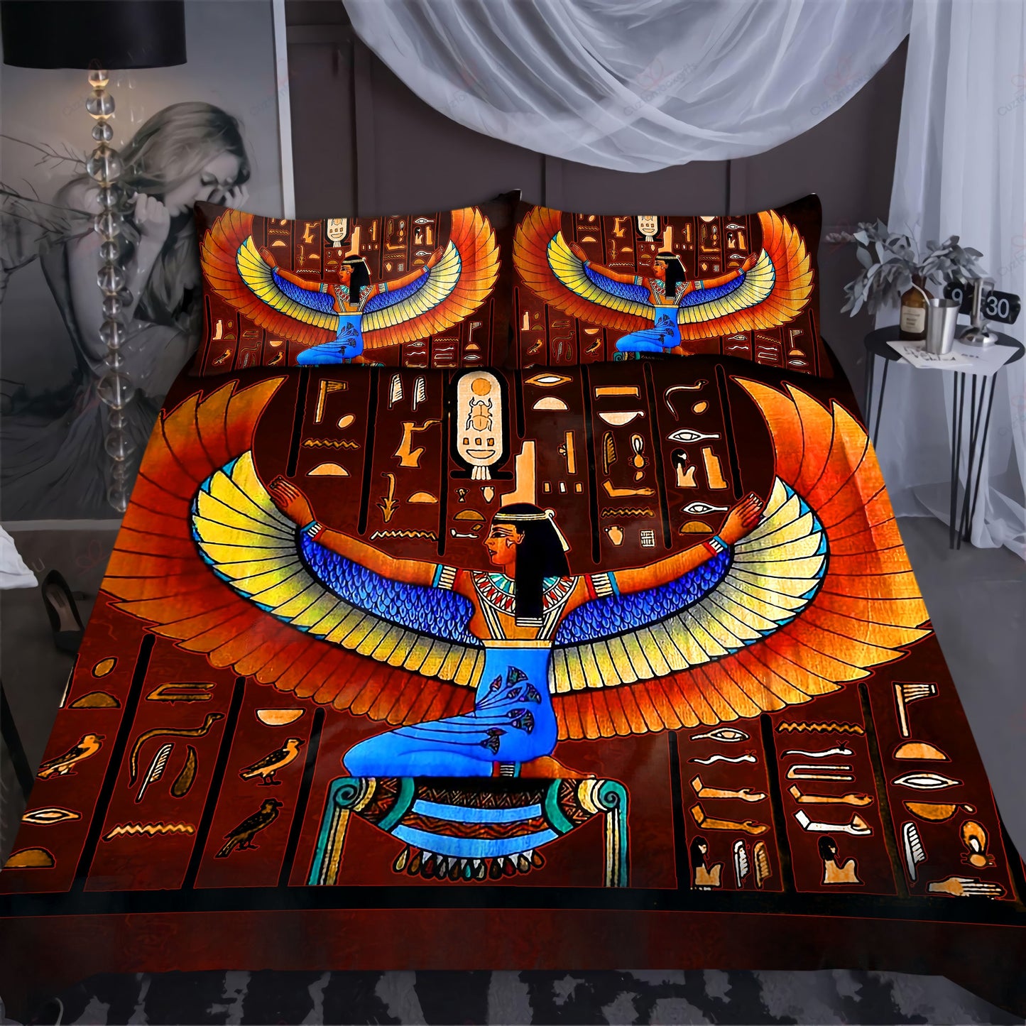 Ancient Egyptian Ma'at Bedding Set HHT26062004