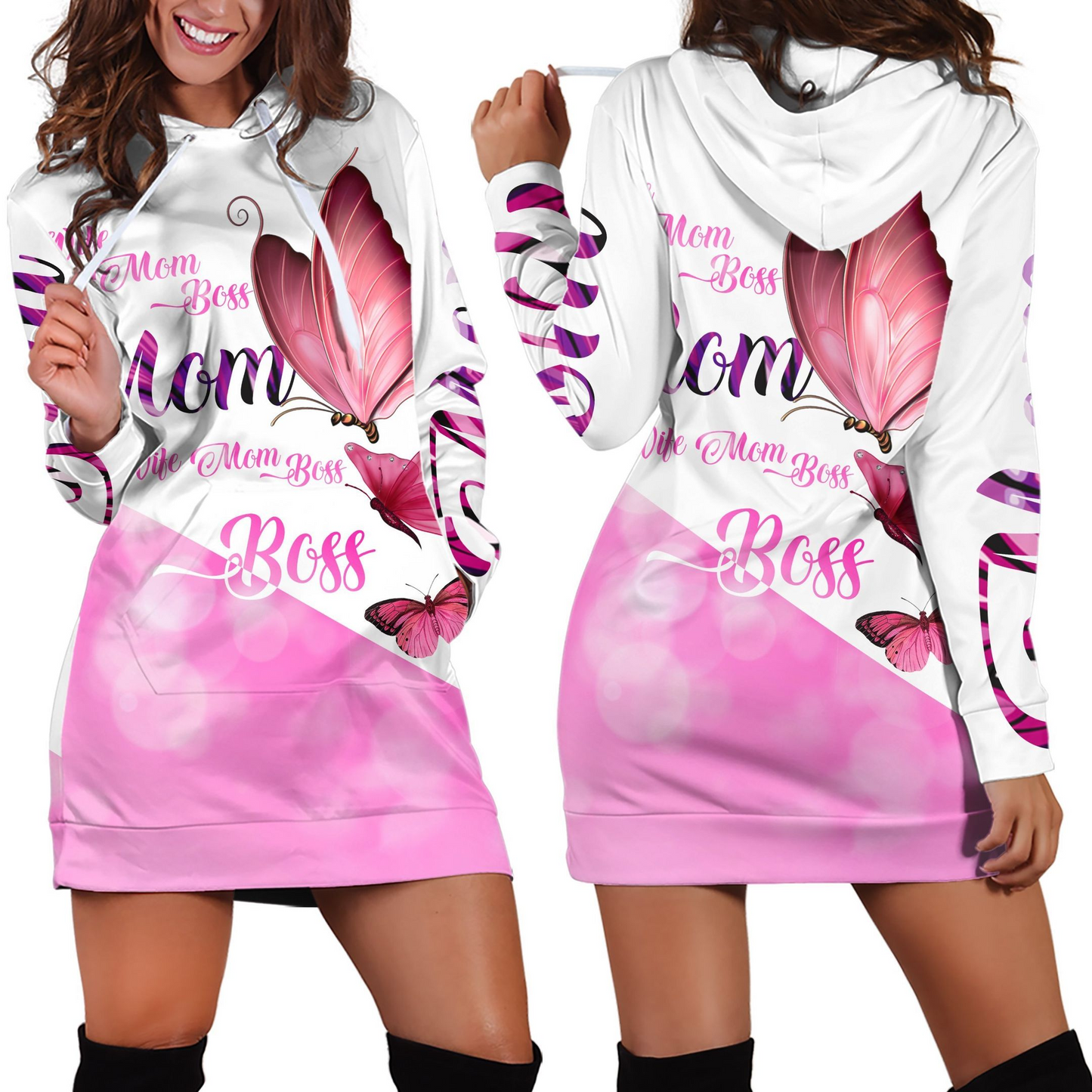 3D All over love mom butterflies shirt and short for man and women PL - Amaze Style™-Apparel
