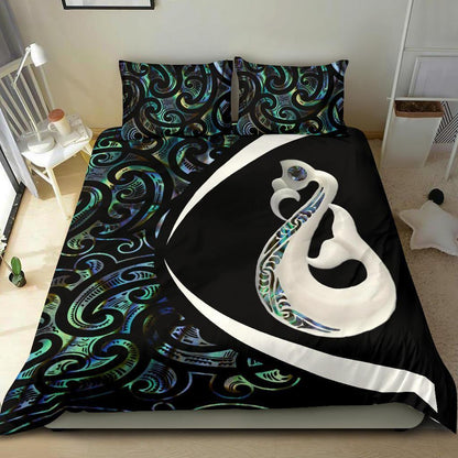 New Zealand Maori Manaia Paua Shell Bedding Set