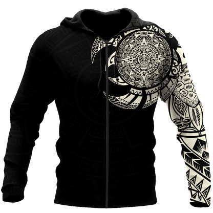 Aztec Mayan Tatoo 3D All Over Printed Shirts For Men and Women