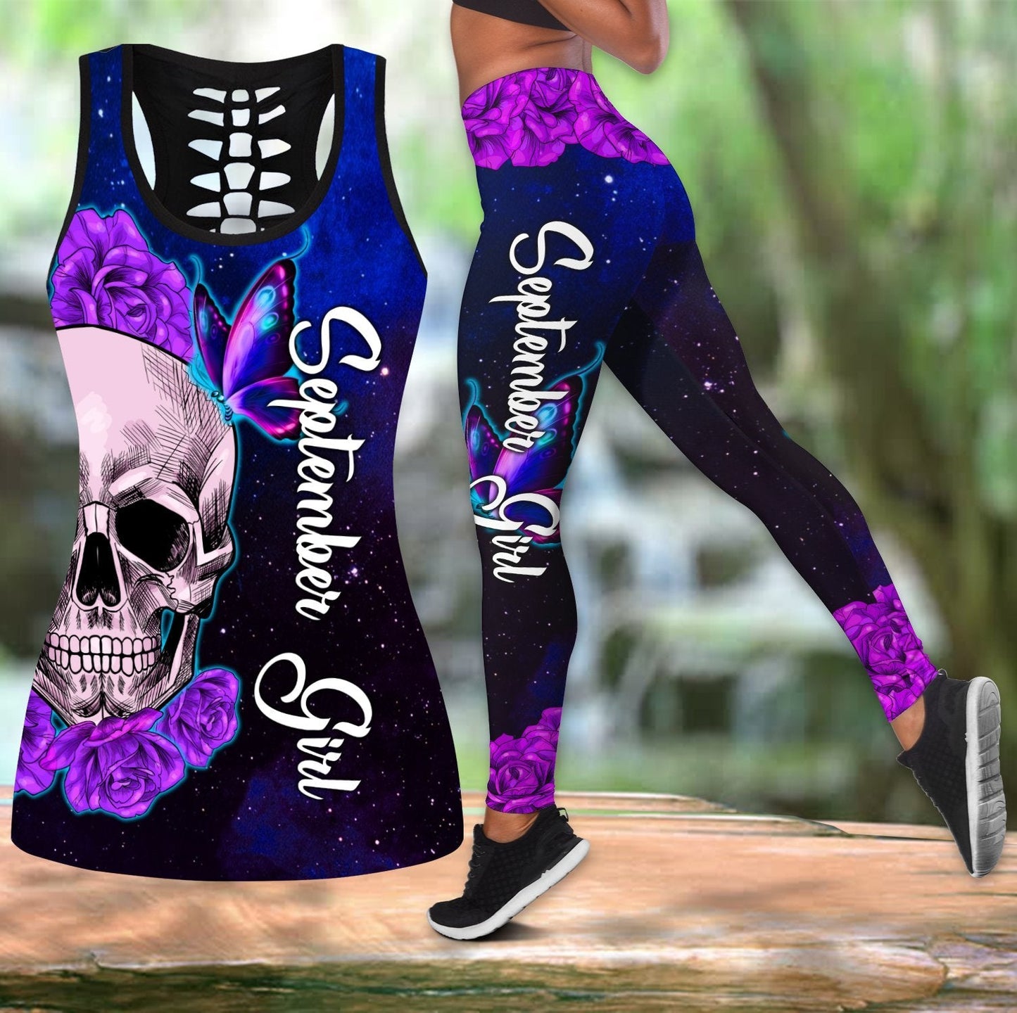 September Girl-Skull Combo Tank Top + Legging DQB08152001