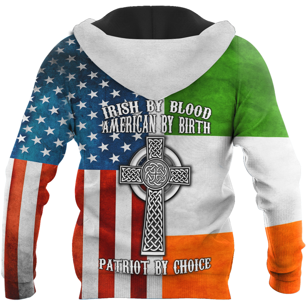 Irish By Blood American By Birth 3D All Over Printed Shirts For Men and Women DQB29102002