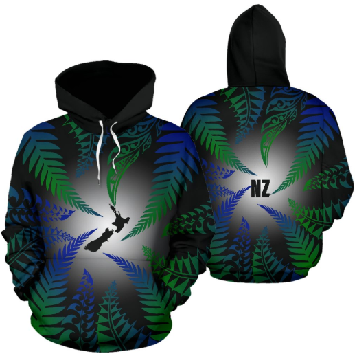 New Zealand All Over Hoodie - New Zealand Circle - BN09 - Amaze Style™-Apparel