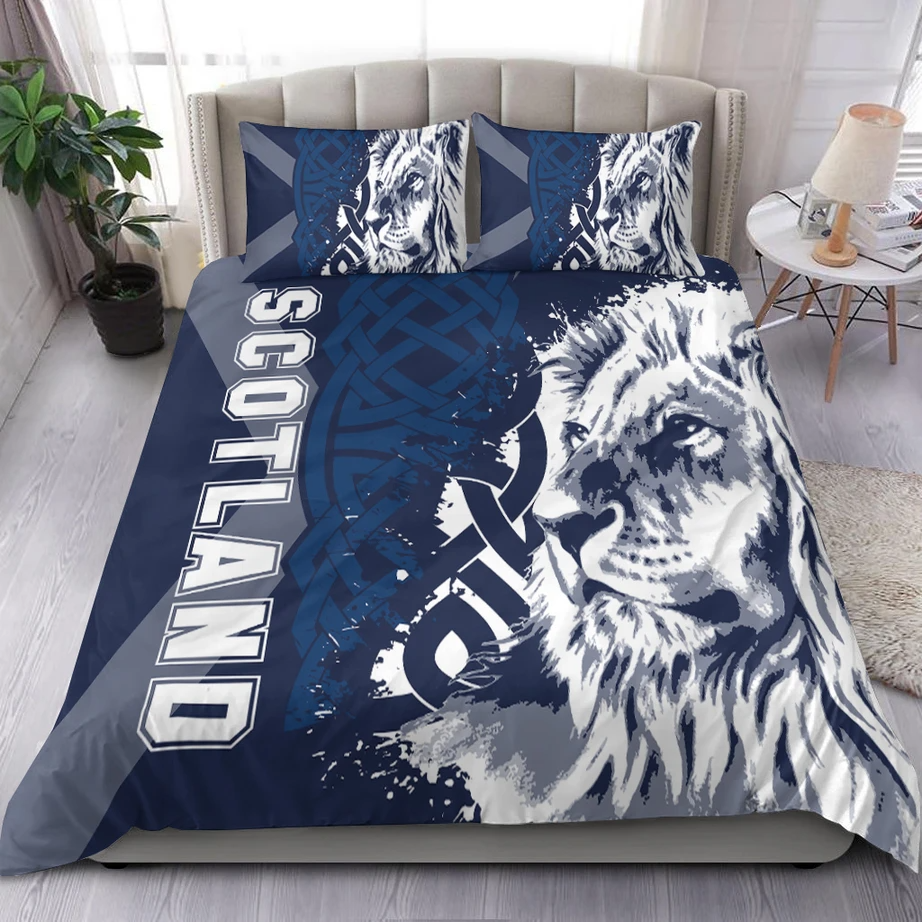 Premium 3D Printed Celtic Lion Scotland Bedding Set MEI