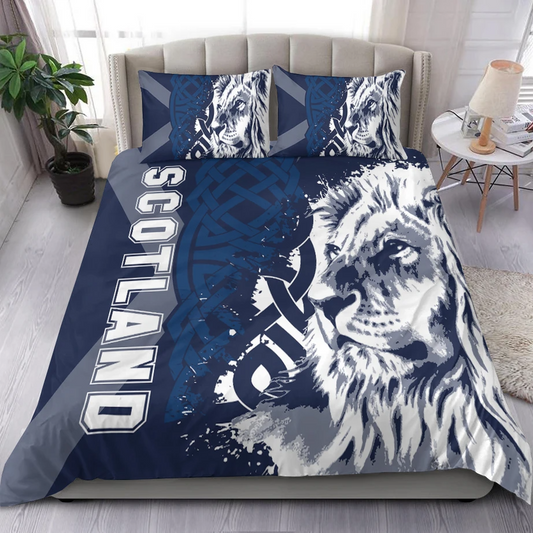 Premium 3D Printed Celtic Lion Scotland Bedding Set MEI