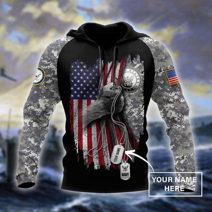 Soldier US Navy 3D All Over Printed Shirt Hoodie AM082038 - Amaze Style™-Apparel