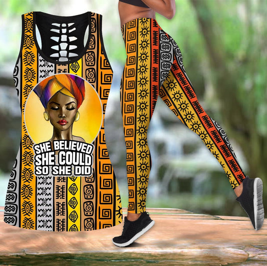 She Did African Culture Legging & Tank top-ML-Apparel-ML-S-S-Vibe Cosy™