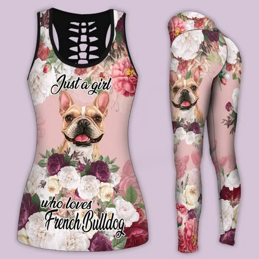French Bulldog Dog Combo Tank top + Legging Outfit for women PL280314 - Amaze Style™-Apparel