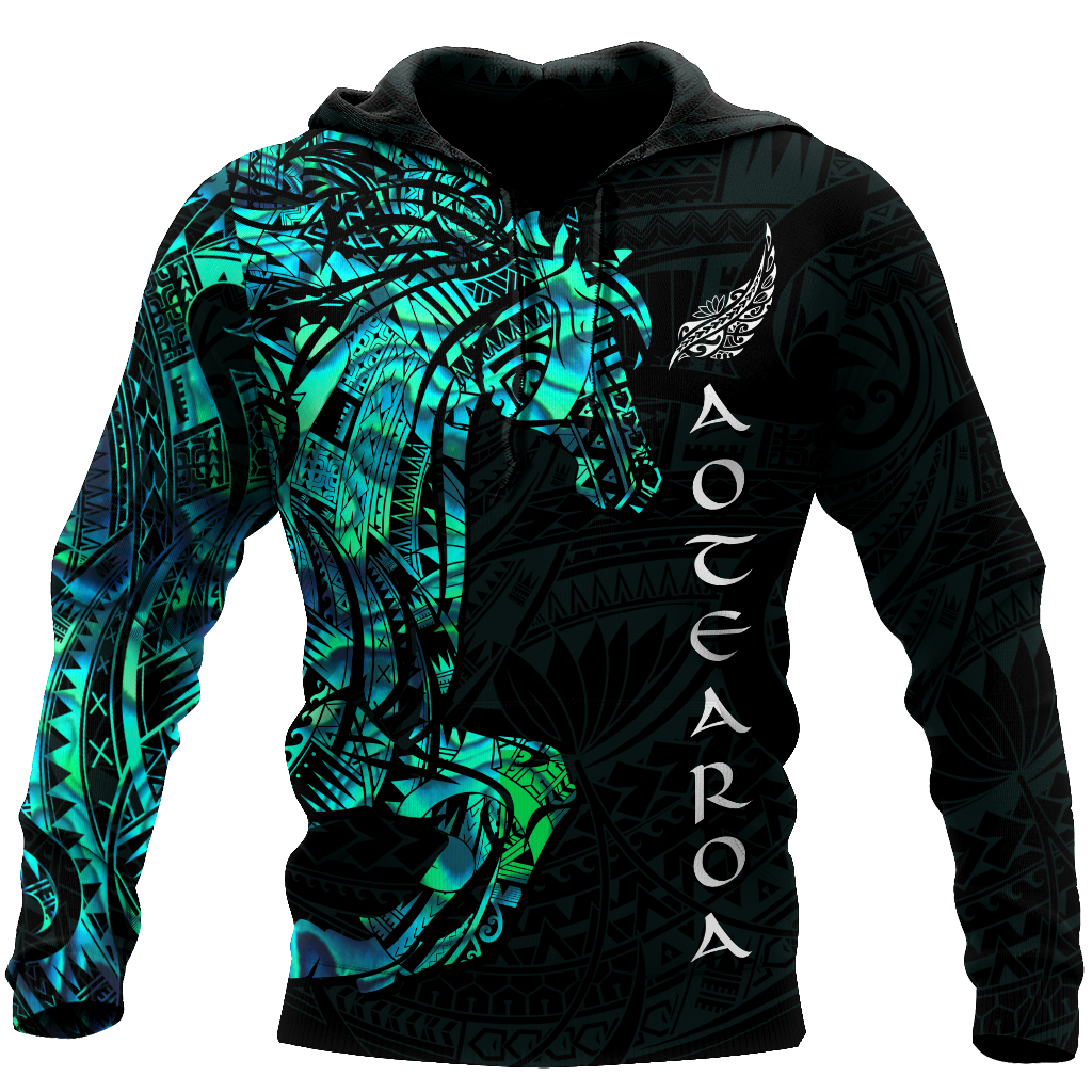 Horse Aotearoa Maori Manaia 3D Unisex Hoodie