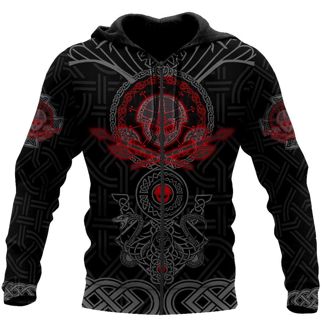 Love Viking Warriors tattoos 3D all over printed for man and women HHT30062001