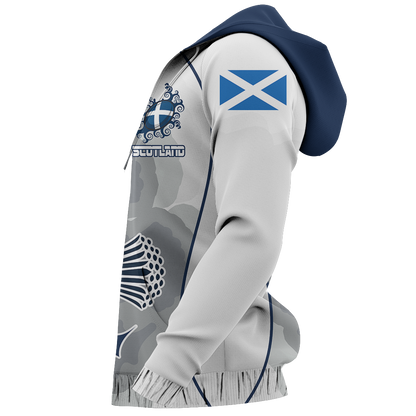 Scottish Thistle Pullover Hoodie Rugby Style NNK 1525 - Amaze Style™-Apparel