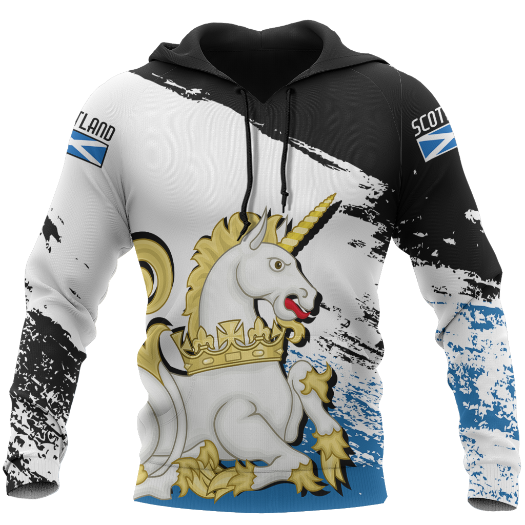 Scotland Royal Unicorn Pullover Hoodie NNK 1512 - Amaze Style™-Apparel