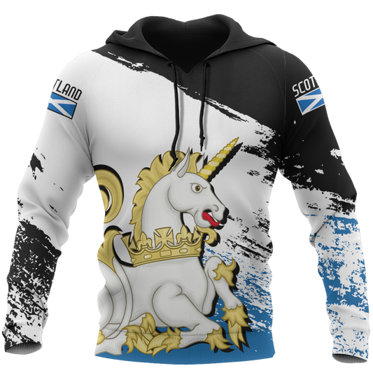 Scotland Royal Unicorn Pullover Hoodie NNK 1512 - Amaze Style™-Apparel