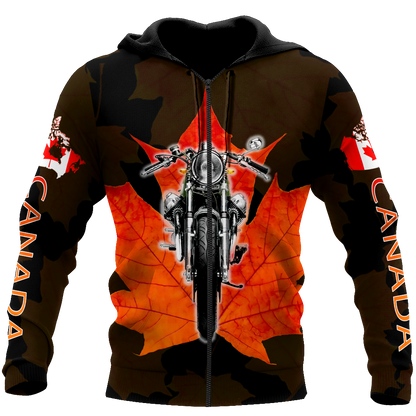 Canada Motorcycle 3D Hoodie HHT29072001-LAM-Apparel-LAM-Hoodie-S-Vibe Cosy™
