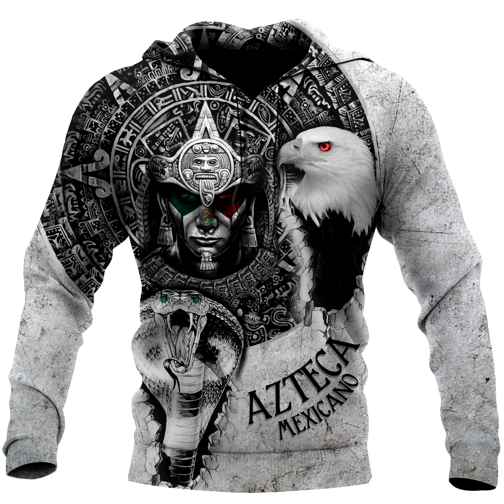Mexican Aztec Warrior 3D All Over Printed Hoodie Shirt  by SUN QB06302006
