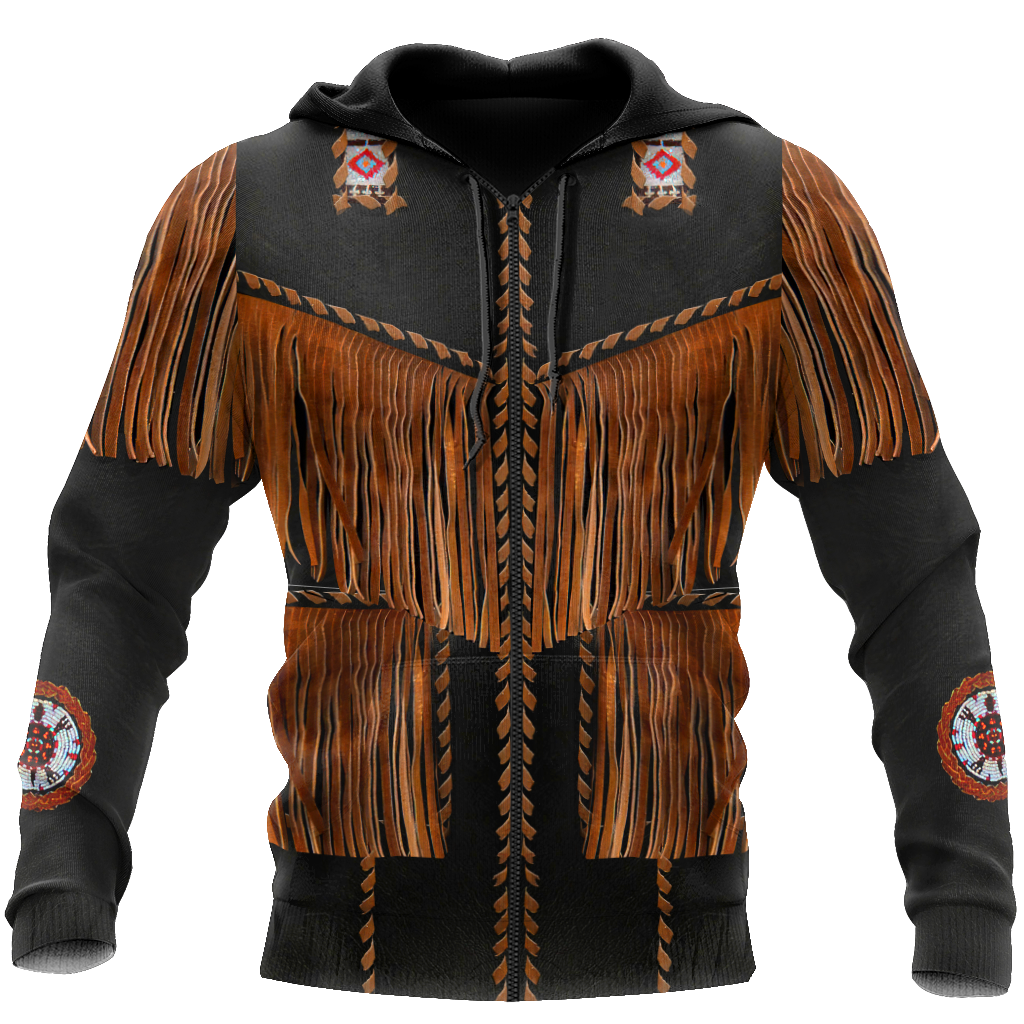 Cowboy Jacket No2 Cosplay 3D Over Printed Unisex Deluxe Hoodie ML