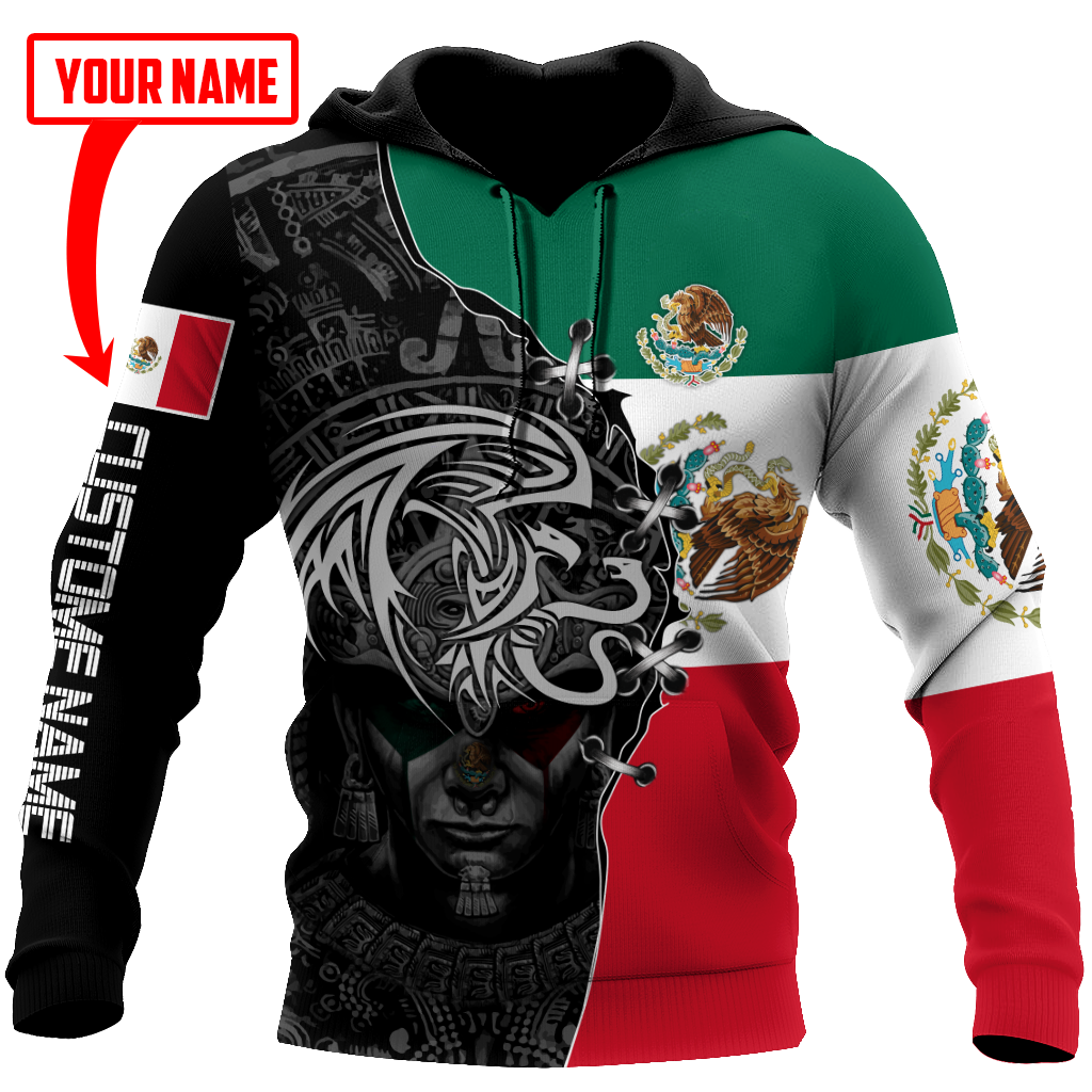Persionalized Mexico Aztec 3D All Over Printed Shirts For Men and Women