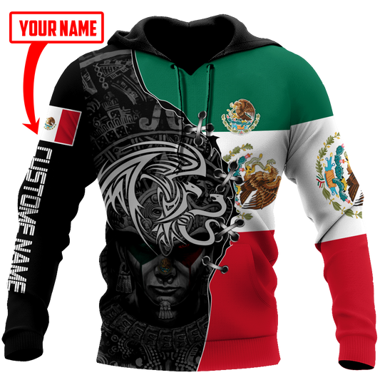 Persionalized Mexico Aztec 3D All Over Printed Shirts For Men and Women