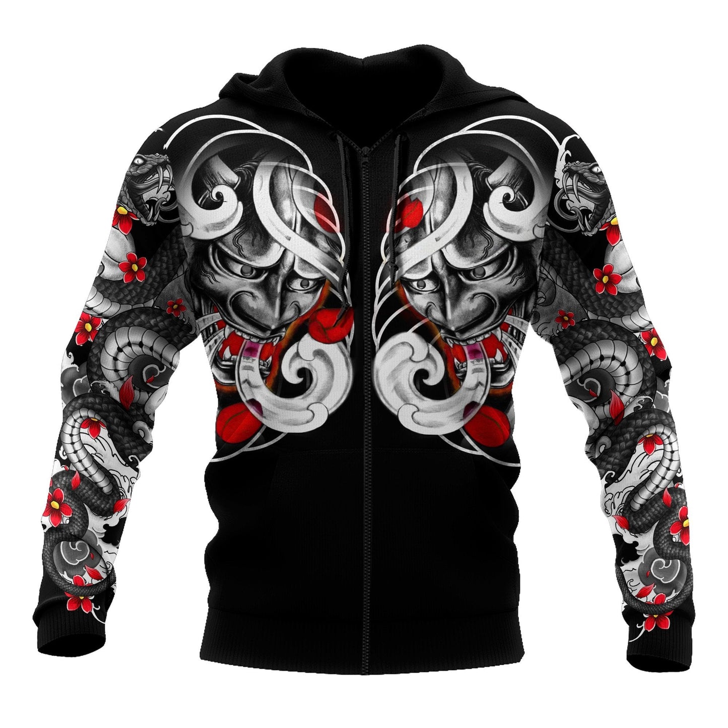 Japan Mask Tattoo 3D All Over Printed Unisex Shirt