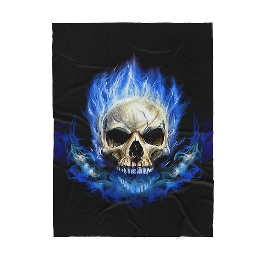 Infinite Store 3D Printed Skull Sherpa Blanket PL