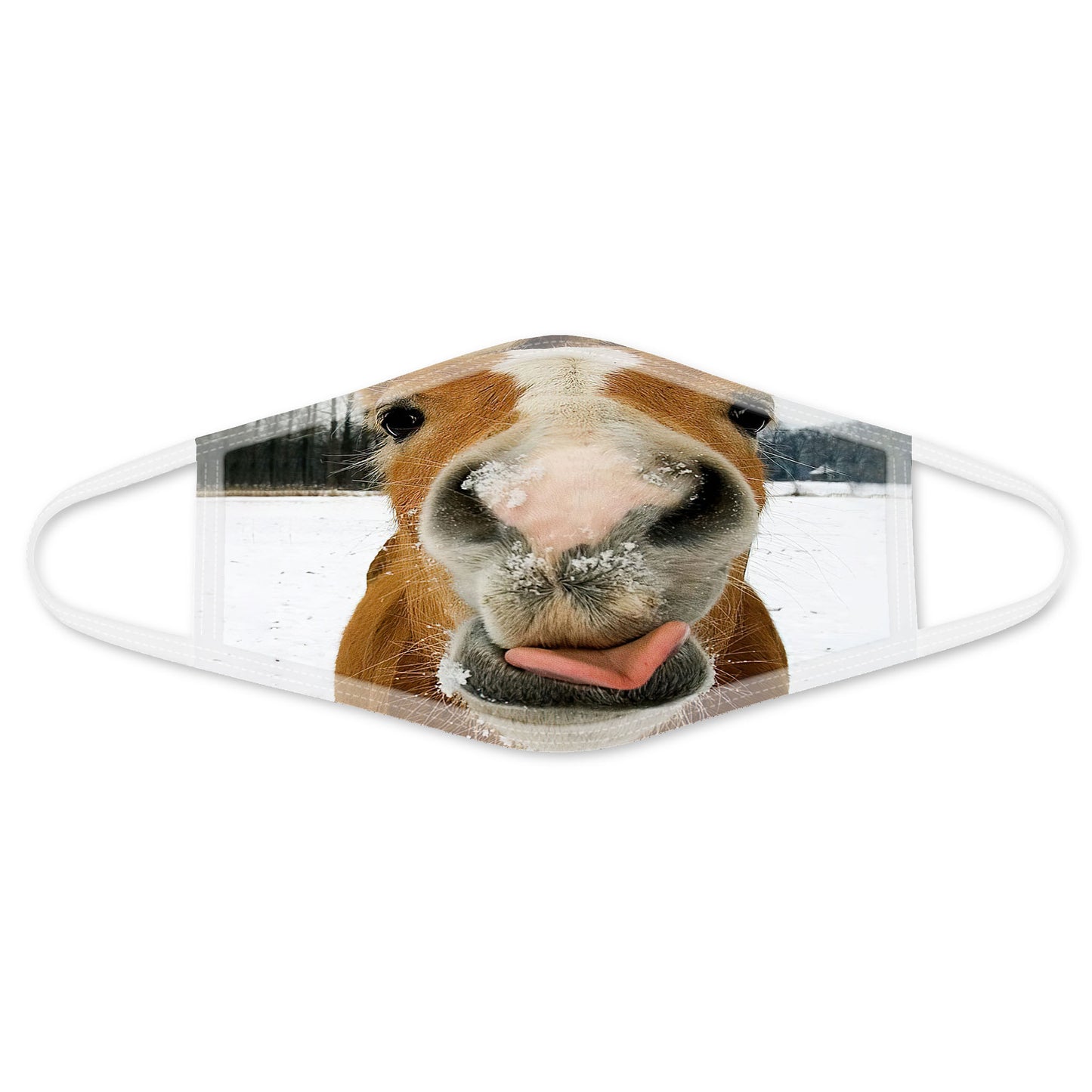 Funny Horse Face Mask White TA
