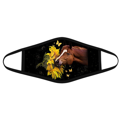 Horse and Sunflower Face Mask DL