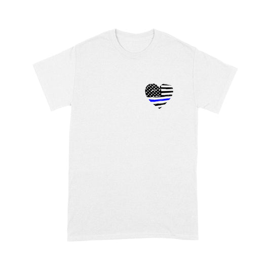 Thin Blue Line Honor The Fallen Thank The Living Standard T-Shirt Police Tee