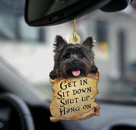 Cairn Terrier Get In Cairn Terrier Lover Dog Mom Two Sided Ornament