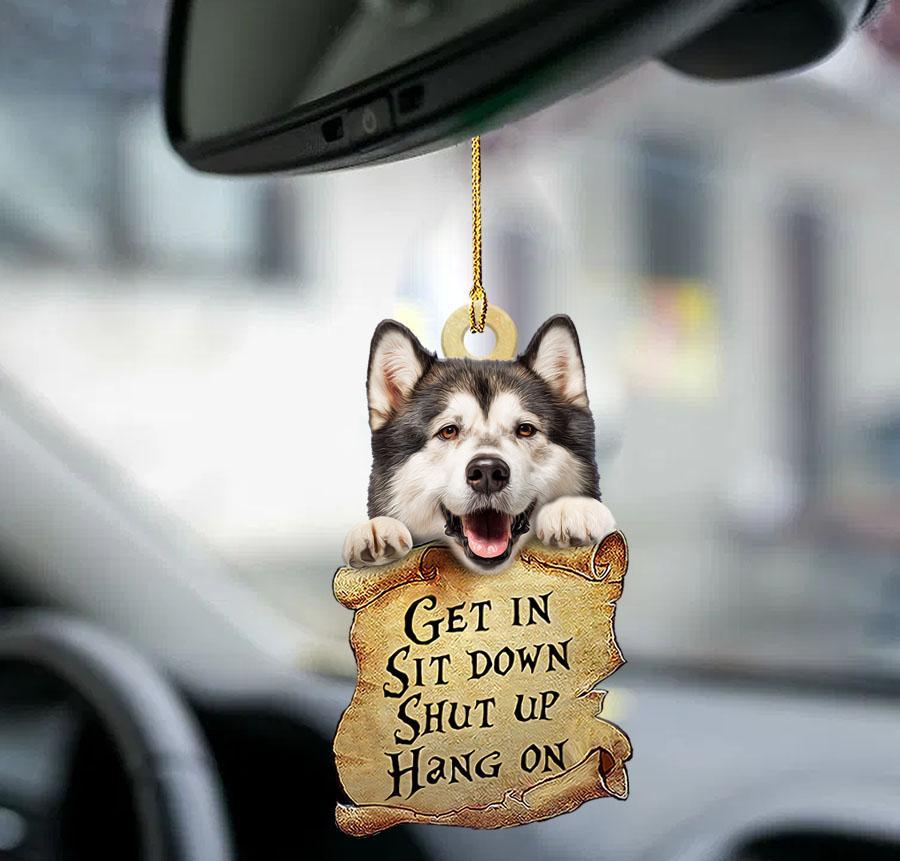 Alaskan Malamute Get In Two Sided Ornament