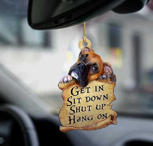Boxer Get In Boxer Lover Two Sided Ornament