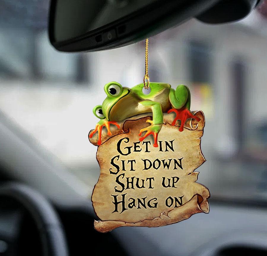 Frog Get In Frog Lover Two Sided Ornament