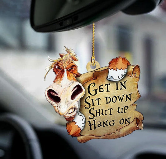 Horse Get In Horse Lover Two Sided Ornament