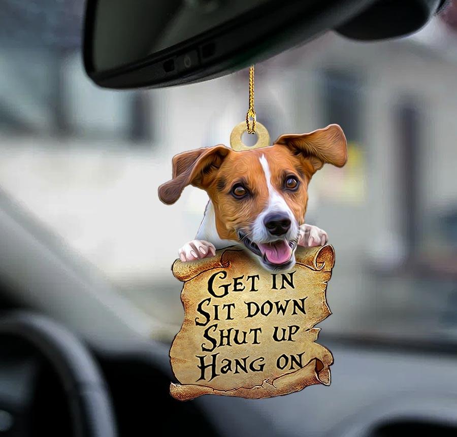 Jack Russell Terrier Get In Jack Russell Terrier Lovers Two Sided Ornament