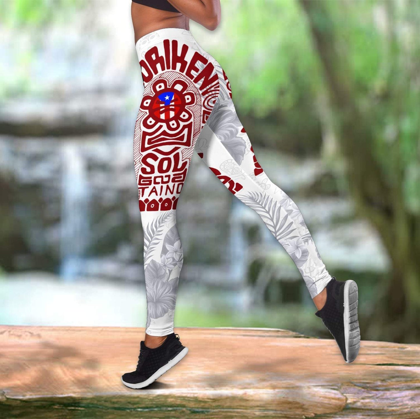 Puerto Rico Reb Sol Taino With White Color Combo Outfit QB06232005S-Apparel-TQH-S-No Tank-Vibe Cosy™