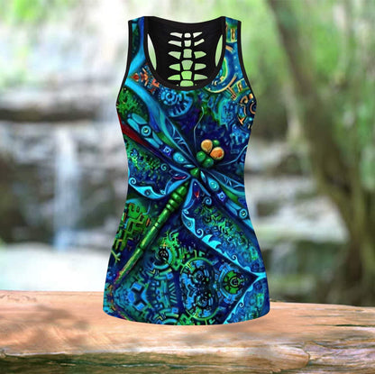 Beautiful Blue Dragonfly Combo Tank + Legging DQB07292003