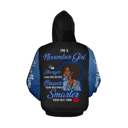 November Girl 3D All Over Printed Shirts For Women