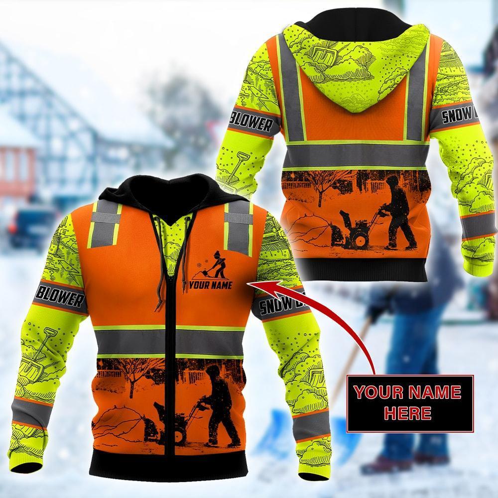 Snow Blower Man Custom 3D All Over Printed Unisex Shirts